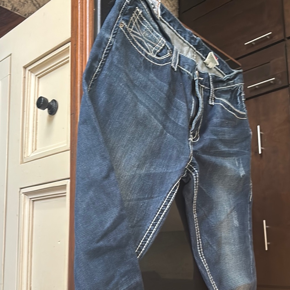 Stetson Blue Slim Jeans with Subtle Fading